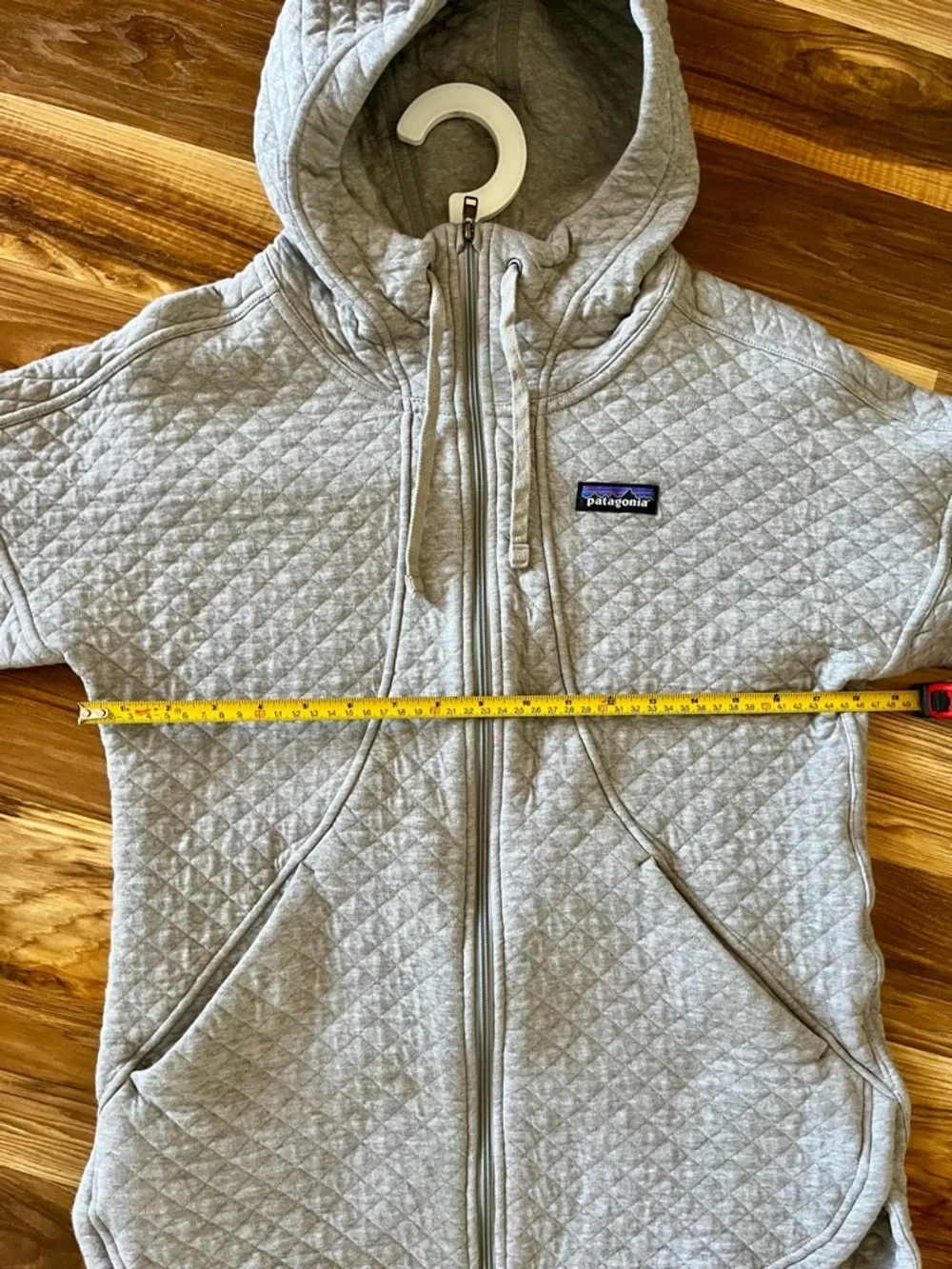 Patagonic Women Organic Cotton Quilt Zip Hoodie EUC - Picture 4 of 6